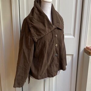 bryn Walker Chocolate Brown Cape Jacket size XS